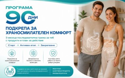 90-дневна програма за подкрепа на храносмилателния комфорт